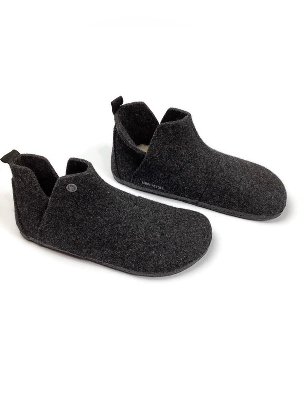 Birkenstock Andermatt Wool Felt Gray Slipper Boots Size 11 NWOT Retail